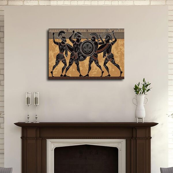 Warrior Poster Spartan Warrior Ancient Greek Mythology Character Posters Canvas Print Wall Art Modern Picture Home Bedroom Living Room Foyer Aesthetic Decor Gifts (24×36inch Unframed) - Image 4
