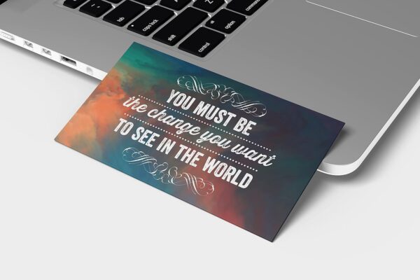Better Office Products Motivation Inspiration Affirmation Cards, 120 Pack, 2 Each of 60 Unique Assorted Designs, Encouragement Card Deck, 2" x 3.5" (Business Card Size) - Image 2