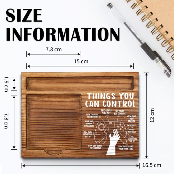 Mental Health Things You Can Control Sticky Note Holder, Mindfulness Therapy Office Gift for Coworker, Friends, Positivity Recovery Self Care Encourage Gift Self-Stick Note Pad Holders WPP34 - Image 2