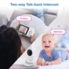 VTech VM819 Baby Monitor with Camera and Audio, 2.8” Screen Portable Baby Camera, Night Vision, 2-Way Audio, Temperature Sensor and Lullabies, Secure Transmission No WiFi, Ideal for Baby/Elderly/Pet - Image 9