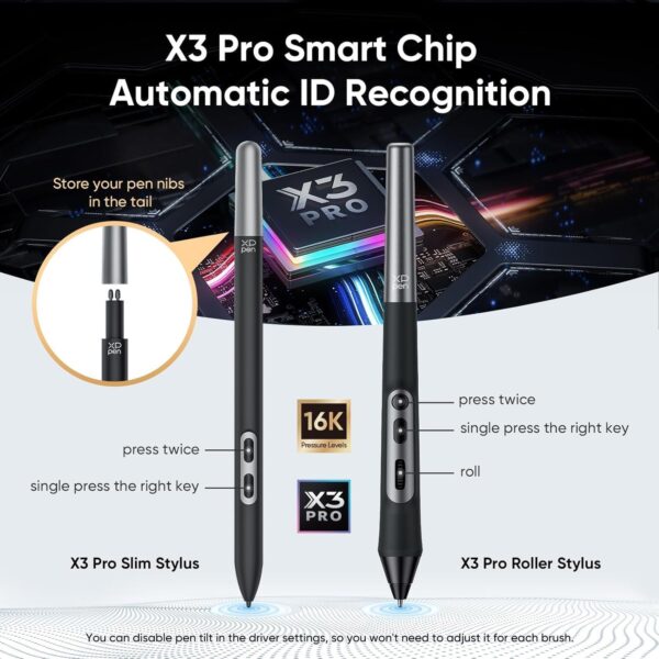 XPPen 4K UHD Artist Pro 19 Gen2 Drawing Tablet with Screen, 156% sRGB Graphic Tablet with 1.07 Billion Colors Anti-Glare Drawing Monitor with Dual 16384 Pen Pressure Stylus, Mini Keydial, 18.4" - Image 4