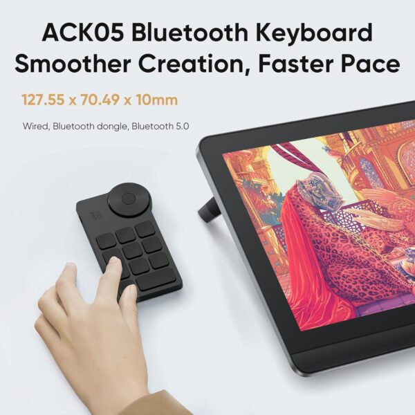 XPPen 4K UHD Artist Pro 19 Gen2 Drawing Tablet with Screen, 156% sRGB Graphic Tablet with 1.07 Billion Colors Anti-Glare Drawing Monitor with Dual 16384 Pen Pressure Stylus, Mini Keydial, 18.4" - Image 5