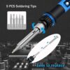 Soldering Iron Kit, 80W 110V Fast Heat up in 10s LCD Digital Adjustable Temperature Soldering Gun Thermostatic Soldering Kit for Electronic - Image 5