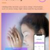 Ladies Smart Ring for Women BP Monitor Fitness Ring Heart Rate Monitor SP-O2 Sleep Tracker Health Ring Pedometer Calories Step Counter GPS Waterproof Compatible with iOS Android Phones Gift for Her - Image 3