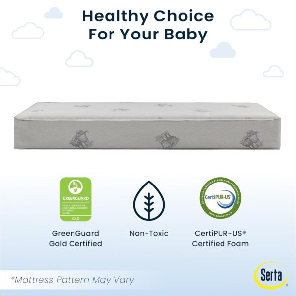 Serta Perfect Start Deluxe Limited Dual Sided Baby Crib Mattress and Toddler Mattress, GREENGUARD Gold Certified, Firm Support, Waterproof, 7 Year Warranty, Made in USA - Image 4