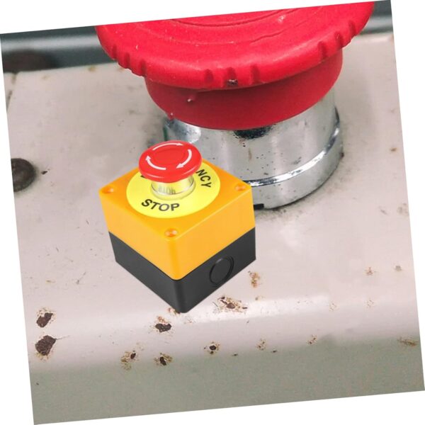 2 Sets Industrial Emergency Stop Button Switch Mushroom Push Button for Easy Response - Image 6