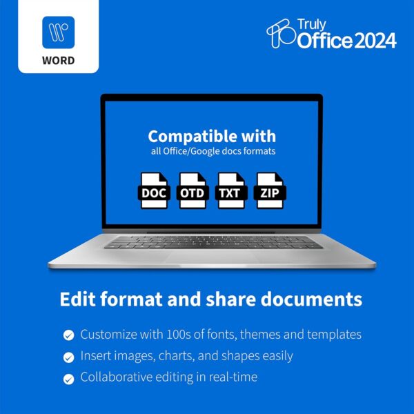 TrulyOffice Truly Max Family License for Window | 1-year Subscription | 4 in 1 All Access Office Suite | Words, Sheets, Slides, and Cloud | 5 Users - Image 4