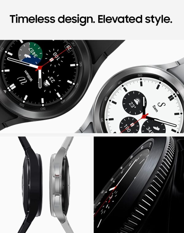 SAMSUNG Galaxy Watch 4 LTE 46mm Smartwatch with ECG Monitor Tracker for Health, Fitness, Running, Sleep Cycles, GPS Fall Detection, LTE, US Version, Black - Image 7