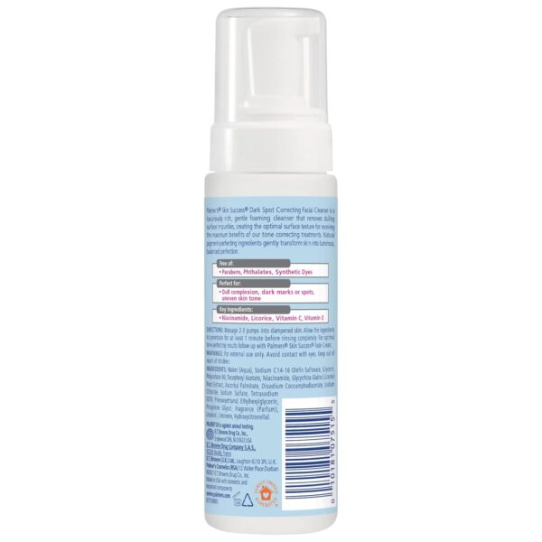 Palmer's Skin Success Eventone Foaming Facial Cleanser, Dark Spot Correcting Face Wash for Uneven Skintone and Acne Scars, 5 Oz - Image 2