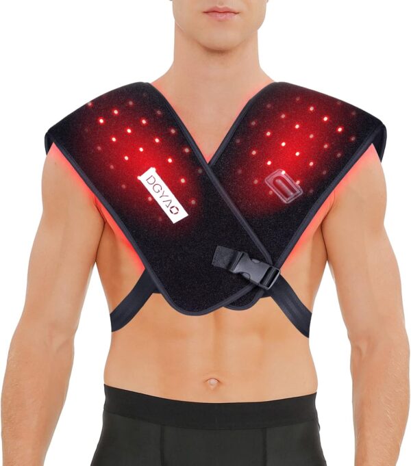 DGXINJUN Red Light Therapy for Shoulder Back Body Pain Relief Infrared Light Therapy Devices 850nm Joints Muscle Nerve Wrap Led Flexible Wearable Pads Home Use FDA Cleared - Image 2