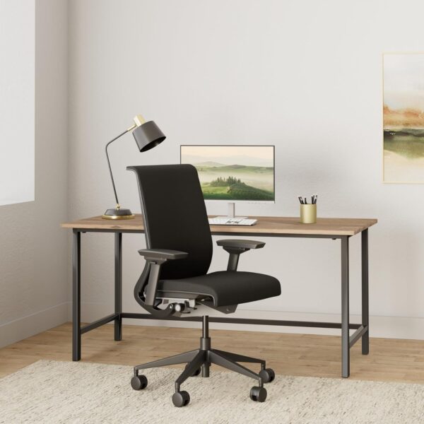 Steelcase Think Chair - Sophisticated, Multi-User Chair - Five Points of Adjustability - Ergonomic Office Chair - Spine Comfort - Lumbar Support - Adjustable Arms - Black - Image 2