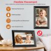 Frameo 10.1 Inch WiFi Digital Picture Frame, Smart Cloud Electronic Photo Frame with HD IPS Touch Screen Slideshow 32GB Memory Auto-Rotate Wall Mount, Share Photos/Videos from Phone by Frameo App - Image 8