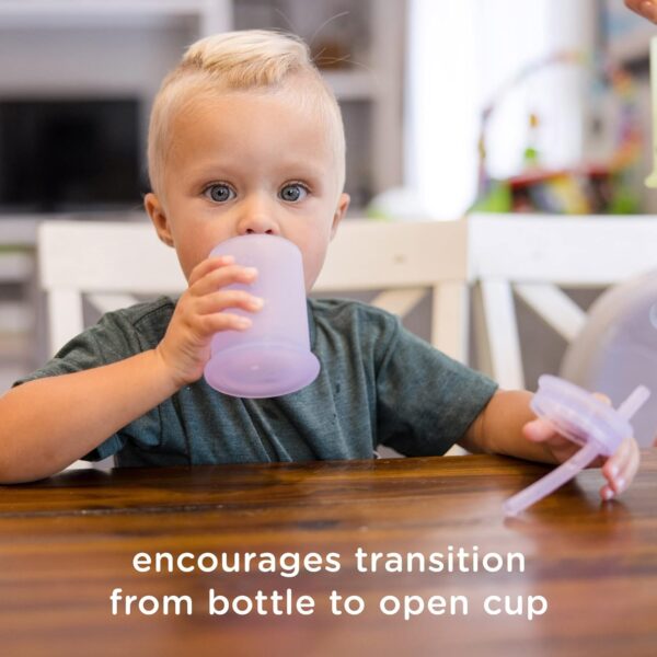 Olababy Silicone Training Cup with Straw Lid | Babies Water Drinking Cup | 6+ Mo Infant To 12-18 Months Toddler | Sippy Cup For Kids & Smoothie Cup | Baby Led Weaning (Mint, 5 oz) - Image 4