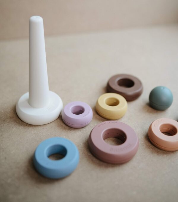 mushie Stacking Rings Toy | Made in Denmark (Rustic) - Image 7