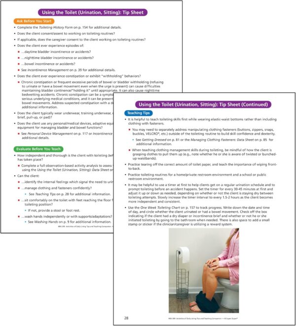 Super Duper Publications | Webber Activities of Daily Living - Tips and Teaching Companion | Self-Care Activities and Routines | Occupational Therapy Educational Resource for Children and Adults - Image 5