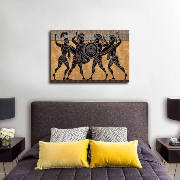 Warrior Poster Spartan Warrior Ancient Greek Mythology Character Posters Canvas Print Wall Art Modern Picture Home Bedroom Living Room Foyer Aesthetic Decor Gifts (24×36inch Unframed) - Image 3