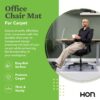 OFM Office Chair Mat for Carpet – Computer Desk Chair Mat for Carpeted Floors – Easy Glide Rolling Plastic Floor Mat for Office Chair on Carpet for Work, Home, Gaming with Extended Lip (36” x 48”) - Image 3