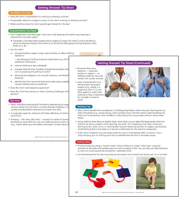 Super Duper Publications | Webber Activities of Daily Living - Tips and Teaching Companion | Self-Care Activities and Routines | Occupational Therapy Educational Resource for Children and Adults - Image 8