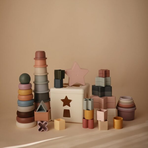 mushie Stacking Rings Toy | Made in Denmark (Rustic) - Image 8