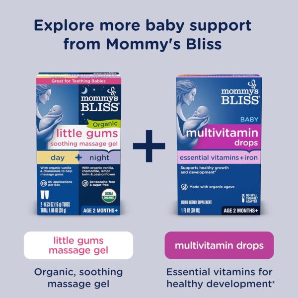 Mommy's Bliss Organic Baby Bedtime Drops + Overnight Immunity Support*, Promotes Restful Night, Melatonin Free, Age 4 Month+, 2 Fl Oz - Image 8