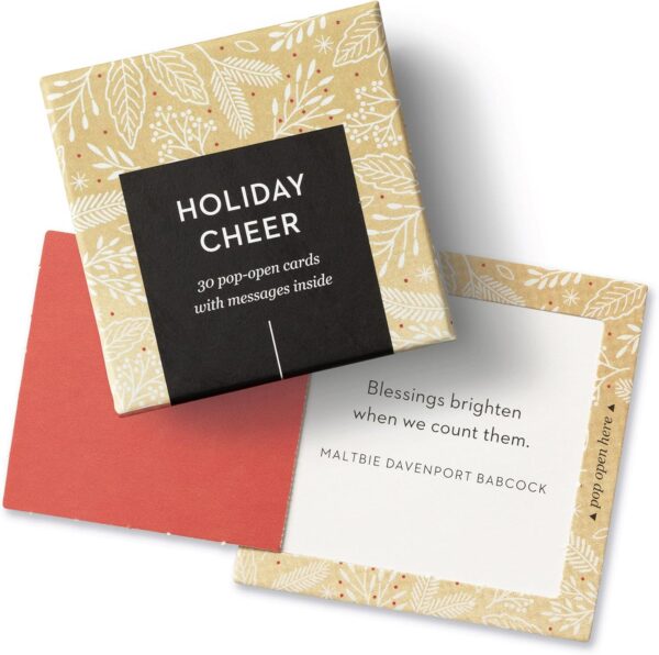 Compendium ThoughtFulls Pop-Open Cards — Holiday Cheer — 30 Pop-Open Cards, Each with a Different Inspiring Message Inside