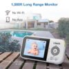VTech VM819 Baby Monitor with Camera and Audio, 2.8” Screen Portable Baby Camera, Night Vision, 2-Way Audio, Temperature Sensor and Lullabies, Secure Transmission No WiFi, Ideal for Baby/Elderly/Pet - Image 10