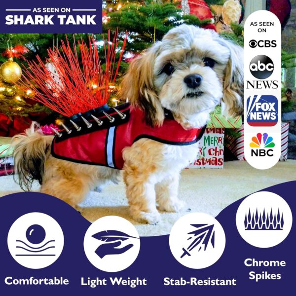 CoyoteVest SpikeVest Dog Harness Vest for Small Dogs, Reflective Dog Vest with Spikes to Shield Your pet from Coyotes, Raptor and Animal Attacks, Anti Hawk Vest, Made in USA(XS-Royal Blue) - Image 4