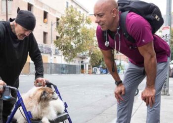 Road vets carry veterinary care to homeless pet house owners