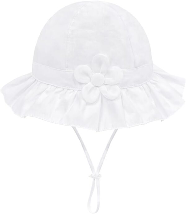 Toddler Kids Baby Girl Sun Hat Floppy Cotton Summer Hat 50+ SPF Protective