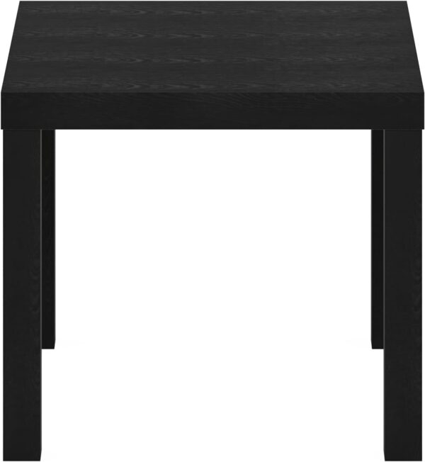 Furinno Classic Homey Square Parsons Side End Table, 1-Pack, Black - Image 6