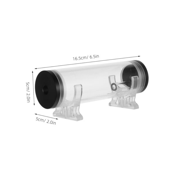 NUOBESTY Thread Computer Water Cooling Cylinder High Capacity Reservoir Tank for PC Cooling Systems Compatible with Standard Quick Connects and Configurations Black - Image 2