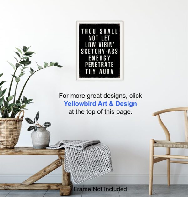 Motivation Quotes Wall Art - Funny Quotes Wall Art & Decor - Funny Sayings Wall Decor - Positive Quotes Poster - Entrepreneur Gifts - Home Office Decor - Man cave Sign - Inspiration - UNFRAMED 8x10 - Image 5