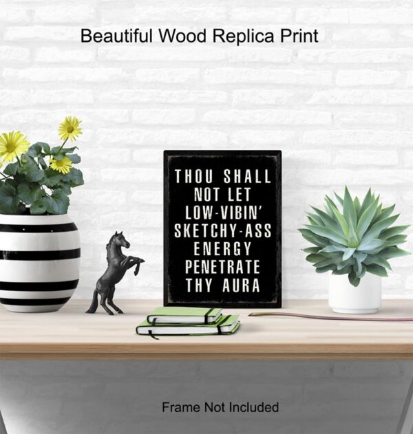 Motivation Quotes Wall Art - Funny Quotes Wall Art & Decor - Funny Sayings Wall Decor - Positive Quotes Poster - Entrepreneur Gifts - Home Office Decor - Man cave Sign - Inspiration - UNFRAMED 8x10 - Image 4