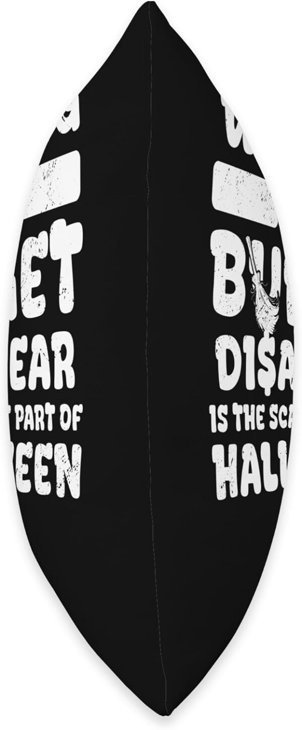 Finance Department Humor Funny Halloween Financial Advisor Throw Pillow - Image 2