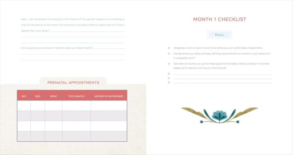 The First-Time Mom's Pregnancy Journal: Monthly Checklists, Activities, & Journal Prompts - Image 2