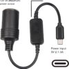 5V USB C to 12V Car Cigarette Lighter Socket Power Adapter Converter for Car Electronics Accessories, Plug and Play, Easy, Wide Applications, 11.8in Length - Image 3