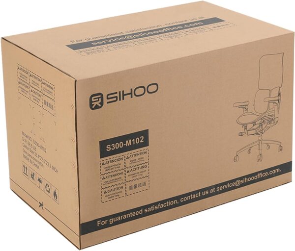 SIHOO Doro S300 Ergonomic Office Chair, Computer Chair, Gaming Chair with Dual Dynamic Lumbar Support, 6D Coordinated Armrests, Adjustable Rolling Chair (White Italian Velvet Mesh) - Image 10