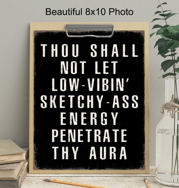 Motivation Quotes Wall Art - Funny Quotes Wall Art & Decor - Funny Sayings Wall Decor - Positive Quotes Poster - Entrepreneur Gifts - Home Office Decor - Man cave Sign - Inspiration - UNFRAMED 8x10 - Image 3