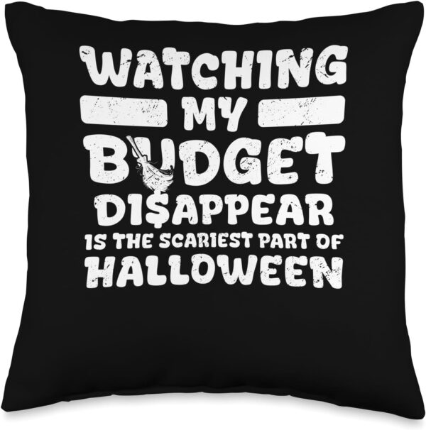 Finance Department Humor Funny Halloween Financial Advisor Throw Pillow