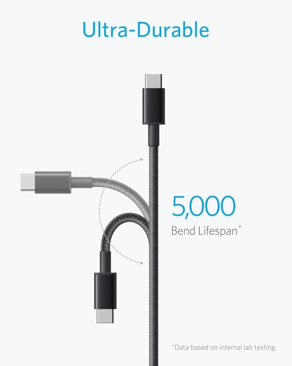 Anker Cable [2 Pack, 3FT], USB A to USB C Cable for Samsung Galaxy S10 S10+, LG V30, Beats Fit Pro and More (Black) - Image 4
