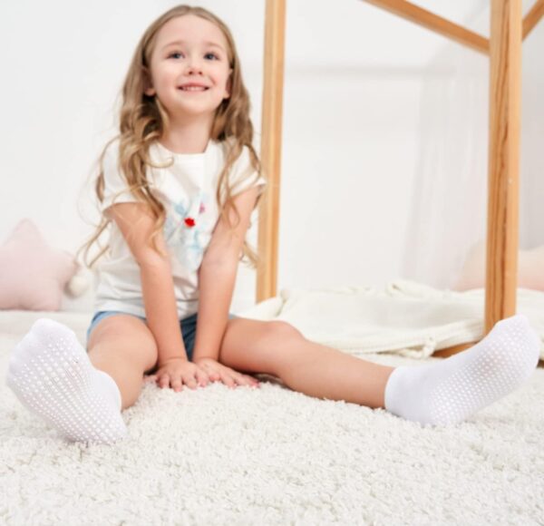 Zaples Baby Non Slip Grip Ankle Socks with Non Skid Soles for Infants Toddlers Kids Boys Girls - Image 5