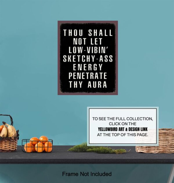 Motivation Quotes Wall Art - Funny Quotes Wall Art & Decor - Funny Sayings Wall Decor - Positive Quotes Poster - Entrepreneur Gifts - Home Office Decor - Man cave Sign - Inspiration - UNFRAMED 8x10 - Image 6