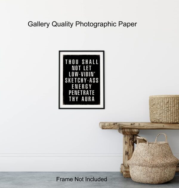 Motivation Quotes Wall Art - Funny Quotes Wall Art & Decor - Funny Sayings Wall Decor - Positive Quotes Poster - Entrepreneur Gifts - Home Office Decor - Man cave Sign - Inspiration - UNFRAMED 8x10 - Image 8