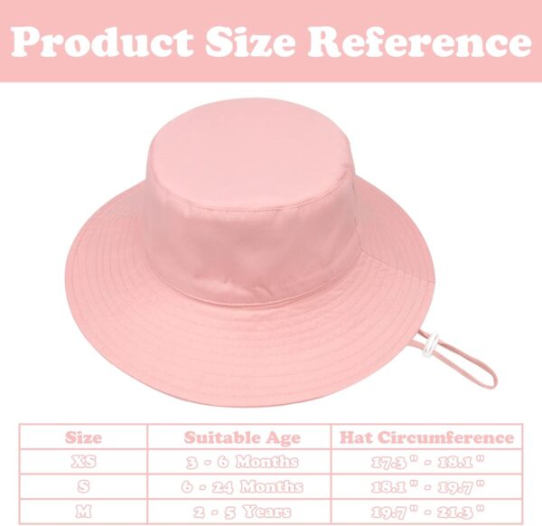 Sarfel Baby Sun Hat Summer Baby Boy Hats UPF 50+ Sun Protection Toddler Hat Bucket for Baby Girl Adjustable Kid Cap - Image 7
