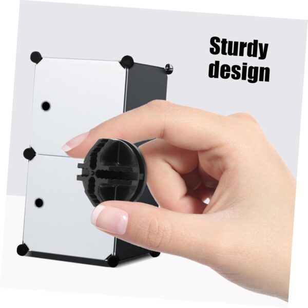 MAGICLULU 15Pcs Modular Closet Connectors Plastic Connectors for Wire Grid Cube Storage Versatile Organization for Home Office Create Custom Configurations - Image 7