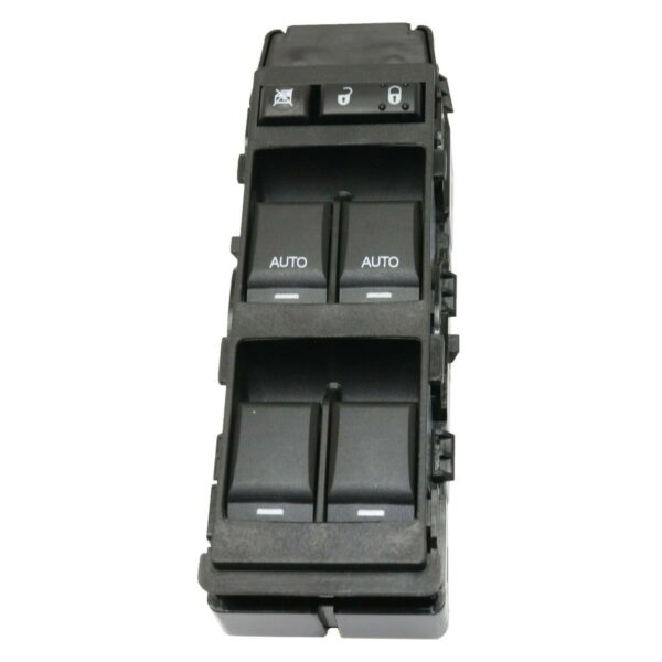 1pc Power Door Window Control Switch Front Left Driver Side Black with 6 Buttons for Jeep,for Dodge,for Chrysler 14-Prong Blade Male Terminal 1 Female Connector-Configuration