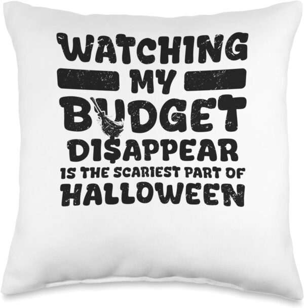 Finance Department Humor Funny Halloween Financial Advisor Throw Pillow