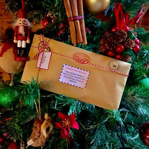 Personalized Vintage Baby's First Christmas Letter & Nice List Certificate from Santa Father Christmas - Ivory Card & Kraft Envelope - Unique Baby Christmas Gift Idea - Image 7