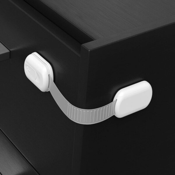 SKYLA HOMES Baby Locks (8-Pack) Child Safety Cabinet Proofing - Safe Quick and Easy 3M Adhesive Cabinet Drawer Door Latches No Screws & Magnets Multi-Purpose for Furniture Kitchen Ovens Toilet Seats - Image 9
