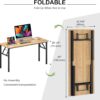 Need Home Office Desk - Large Computer Desk Sturdy Table Foldable Desk Gaming Computer Table No Assembly Required AC5BB 60 inch - Image 3